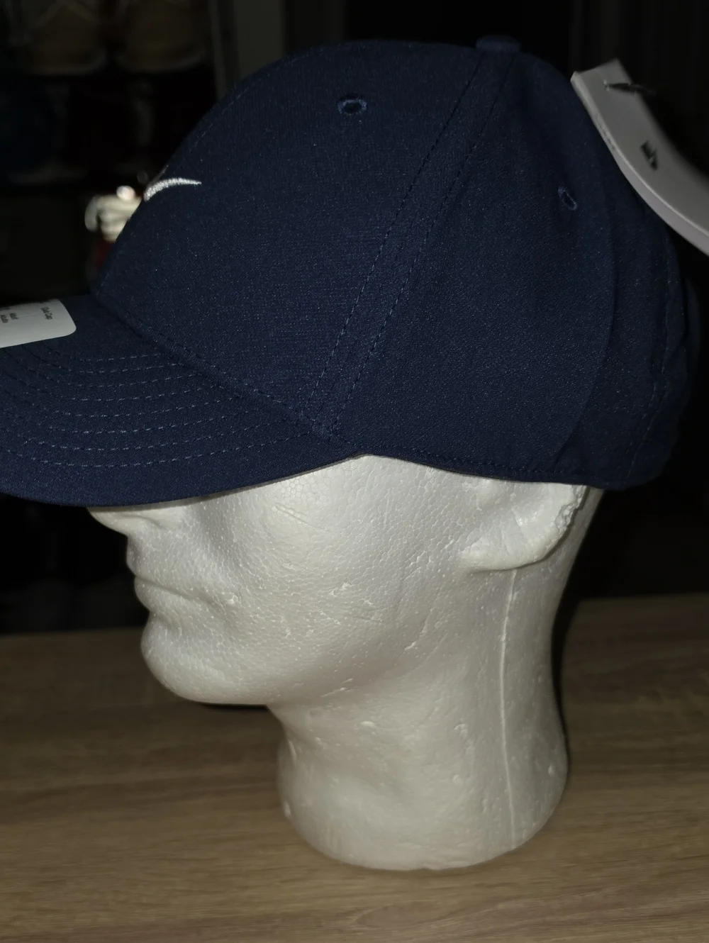 Nike Navy Baseball Cap with White Swoosh